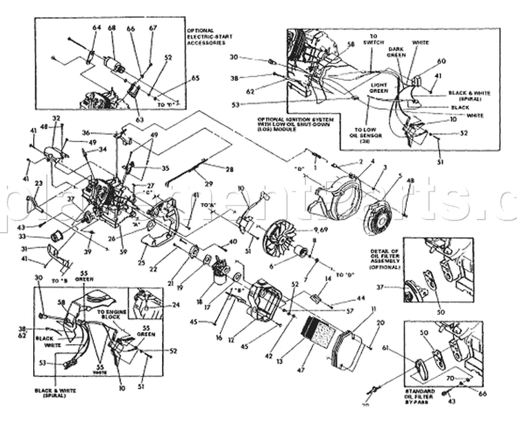 Page C Diagram and Parts List for 9903-0  Briggs and Stratton Generator